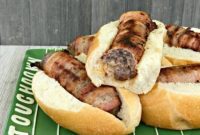 Sauerkraut-Stuffed, Bacon-Wrapped Brats