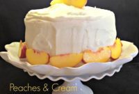 Golden Peach Spiced Cream Cake