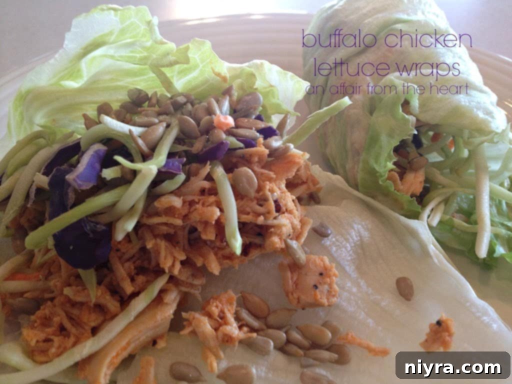 Spicy Buffalo Chicken Lettuce Wraps 1 featured 149