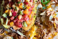 Paradise Chicken Nachos with Tropical Salsa