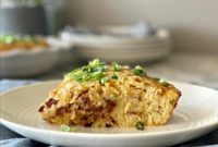 Dorothy’s Impossible Pie with Bacon and Swiss