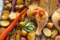 Sheet Pan Spatchcock Chicken and Veggies