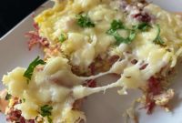 Reuben Crescent Roll Brunch Bake