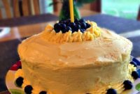 Lemon Blueberry Burst Cake