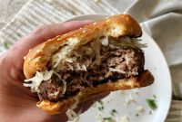 Swiss and Sauerkraut Krautburgers