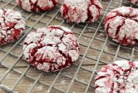 Red Velvet Crinkle Cookies