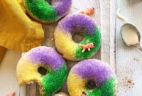 Mardi Gras Baked Donut Rings