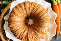 Spiced Carrot Coffee Cake with Toasted Butter Glaze