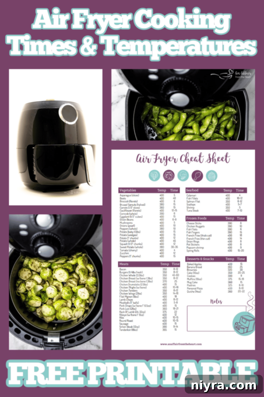 Air Fryer Quick Guide Free Printable 1 featured 33220
