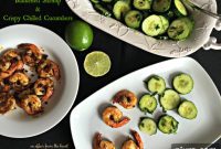 Blackened Shrimp and Chilled Cucumber Crisp