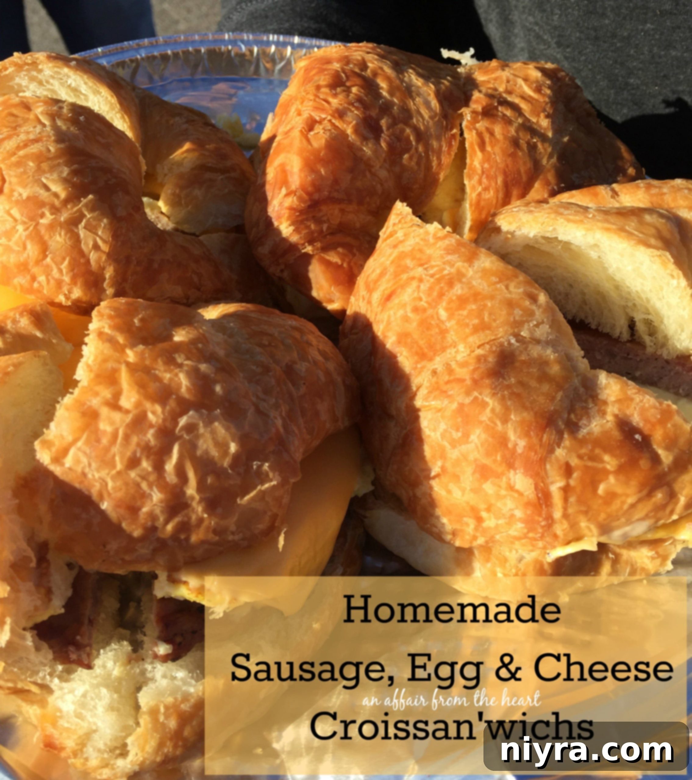 Homemade Sausage, Egg and Cheese Croissant Sandwiches 1 featured 5341 scaled