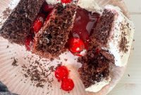 Velvet Cherry Chocolate Torte
