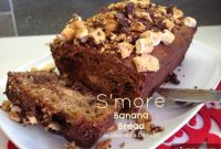 Kahlua Caramelized Banana Smores Bread