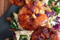 Sweet Chili Glazed Asian Shrimp Skewers