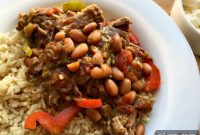 Spicy Slow Cooked Steak and Beans