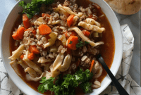 Hearty Hamburger Noodle Soup