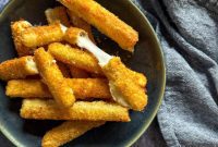 Crispy Homemade Mozzarella Sticks
