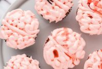 Zombie Brain Cupcakes