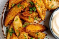 Crispy Parmesan Potato Wedges