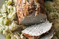 Hearty Pork Roast with Tangy Sauerkraut