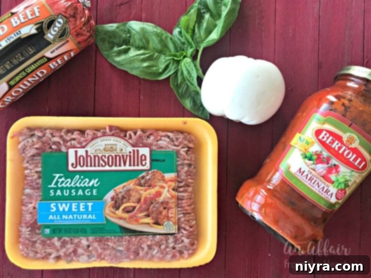 Prepping the Italian Burger patties with Italian sausage and ground beef