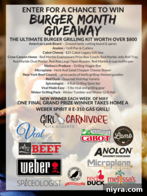 Burger Month promotional banner