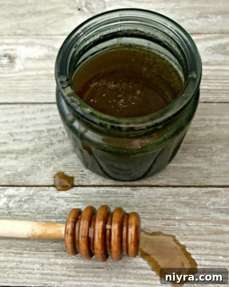 Honey Bourbon Sauce served beautifully