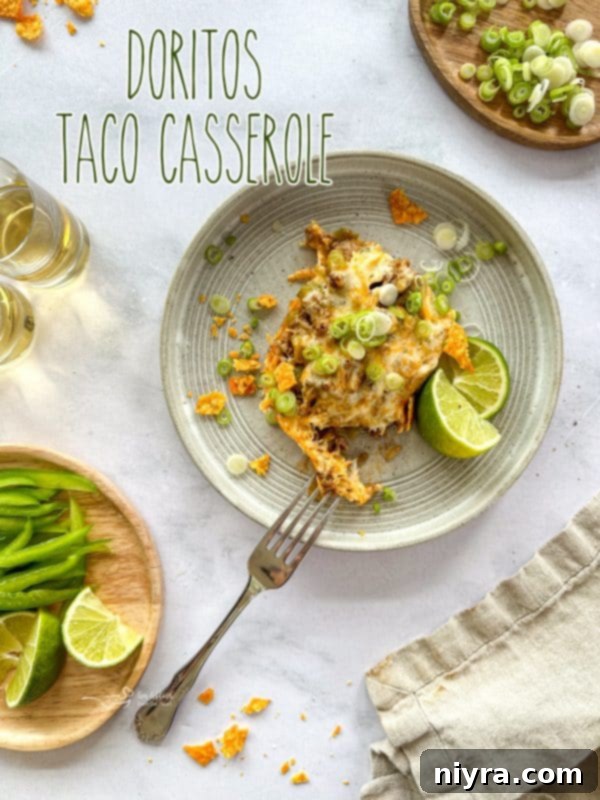 Full shot of Doritos Taco Casserole