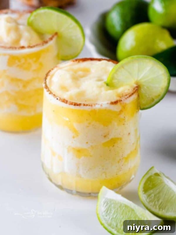 Various Mexican dishes including margaritas