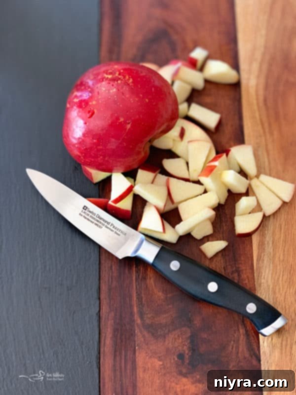 Swiss Diamond Paring Knife for Apple Preparation