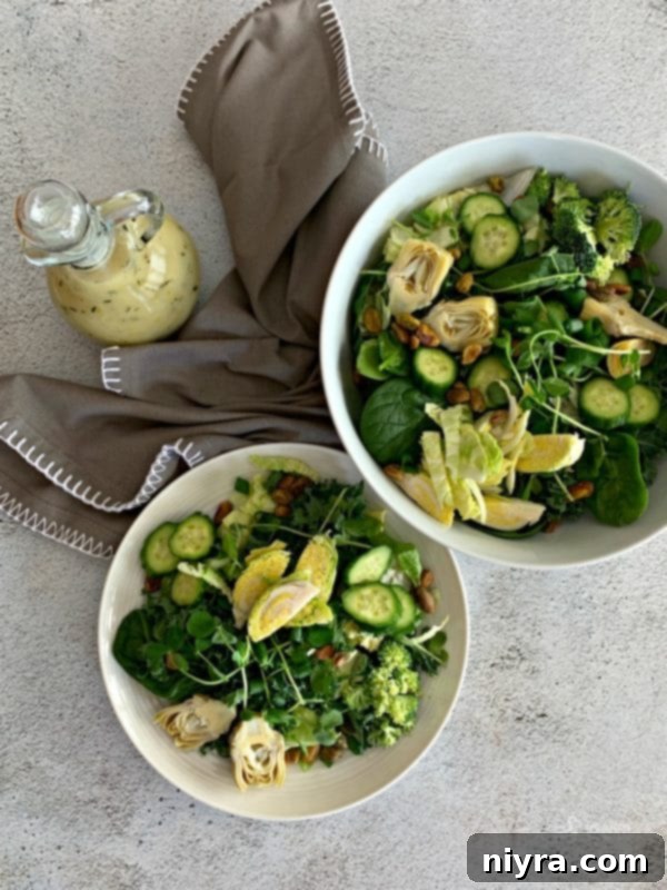 Green Salad with Lemon Thyme Vinaigrette