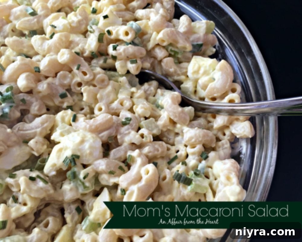 Hearty Spam Pasta Salad 10 Close up of macaroni salad with text