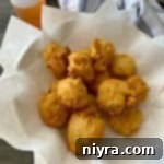 Corn Fritters on paper towels