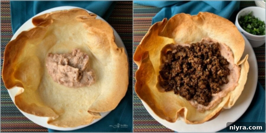 Ingredients for Dorothy's Taco Salad prepared on a cutting board.