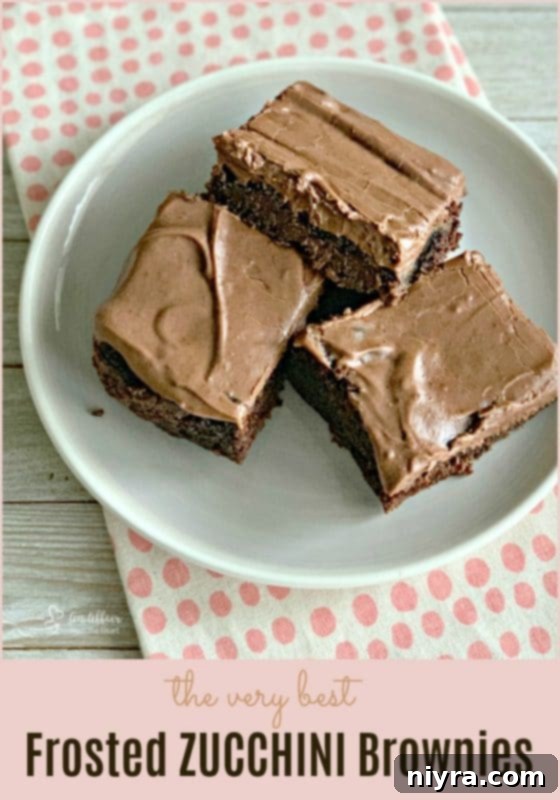 Frosted Zucchini Brownies