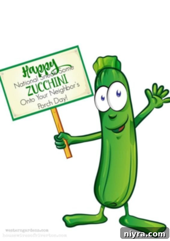 Printable Tag for Sneak a Zucchini Onto Your Neighbor's Porch Day