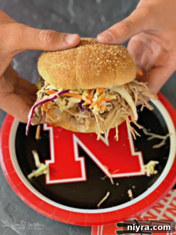 Crock Pot Pulled Pork with Dorothy Lynch Cole Slaw