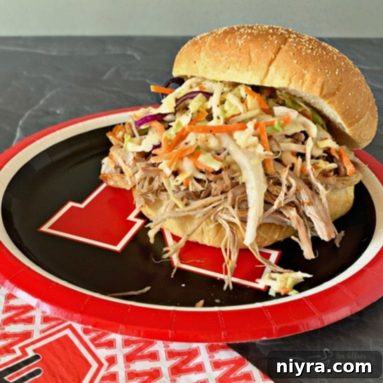 Crock Pot Pulled Pork with Dorothy Lynch Cole Slaw