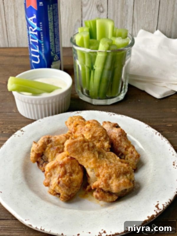 Crispy Hooters Style Air Fryer Wings 13 Air Fryer Copycat Hooters Wings, close up