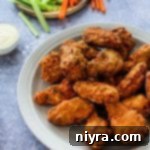 Crispy Hooters Style Air Fryer Wings 17 Close up of Air Fryer Copy Cat Hooter's Wings