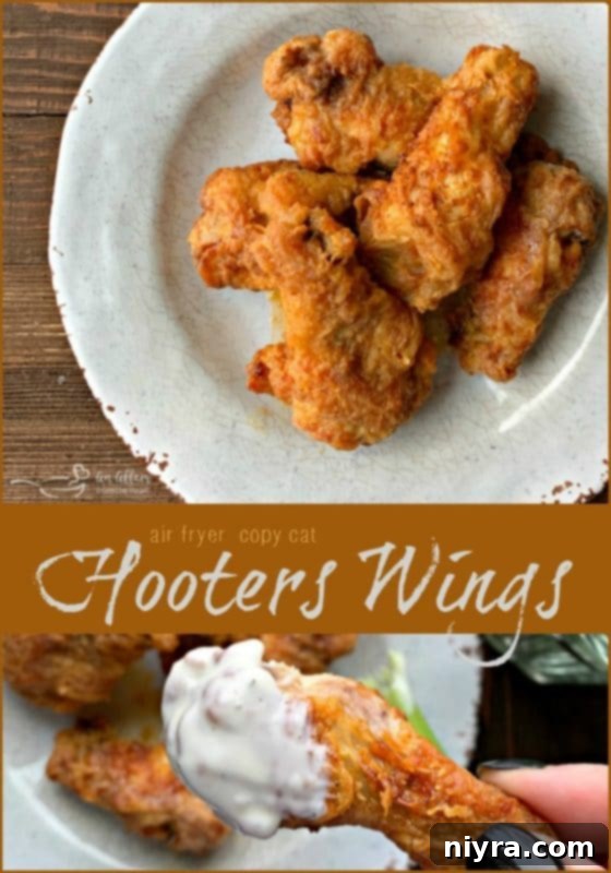 Crispy Hooters Style Air Fryer Wings 18 Air Fryer Copycat Hooters Wings, presented by An Affair from the Heart