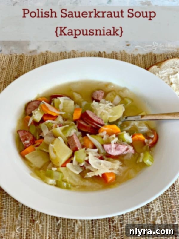 Polish Sauerkraut Soup - Kapusniak