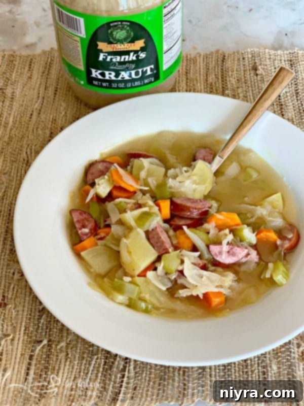 Polish Sauerkraut Soup - Kapusniak