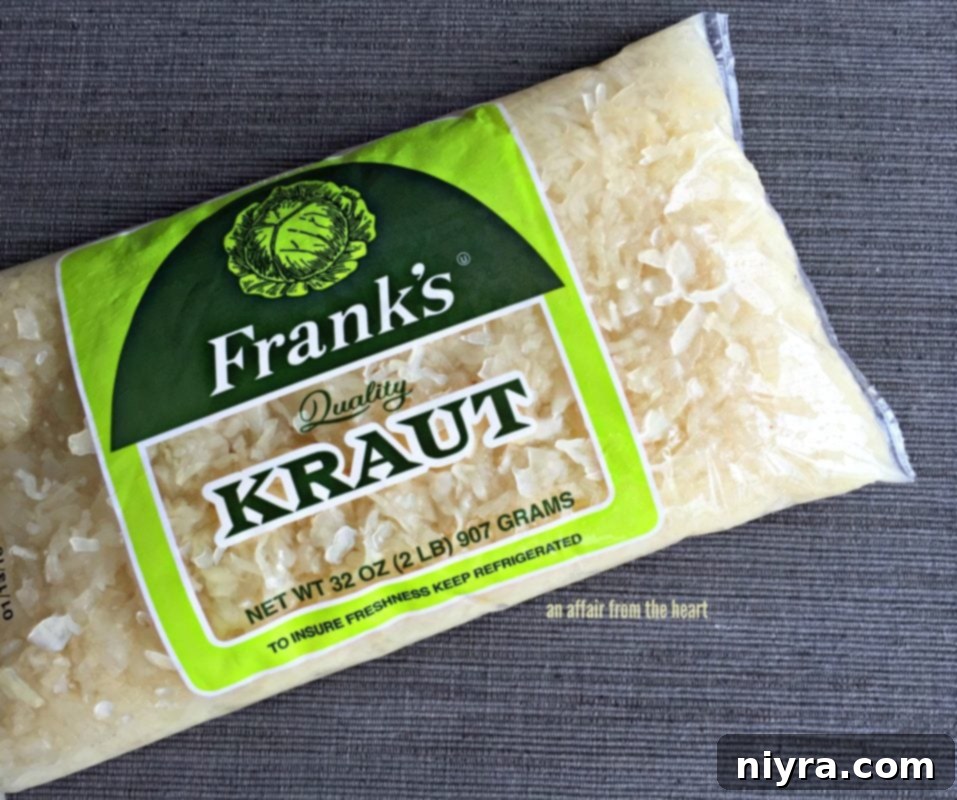 Polish Kluski and Sauerkraut 10 Frank's Kraut - a long-standing family favorite