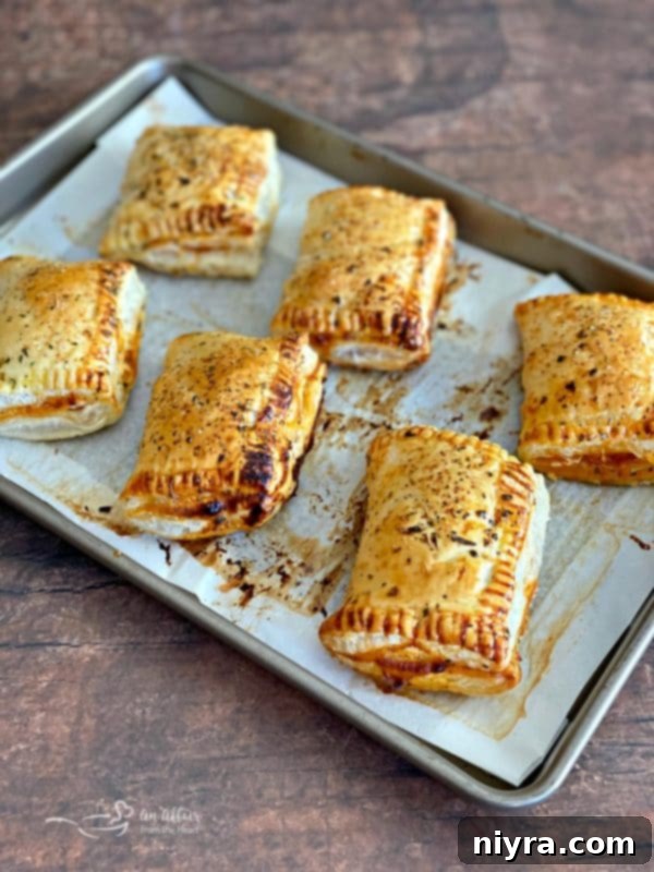 Dorothy's Pizza Pockets baked