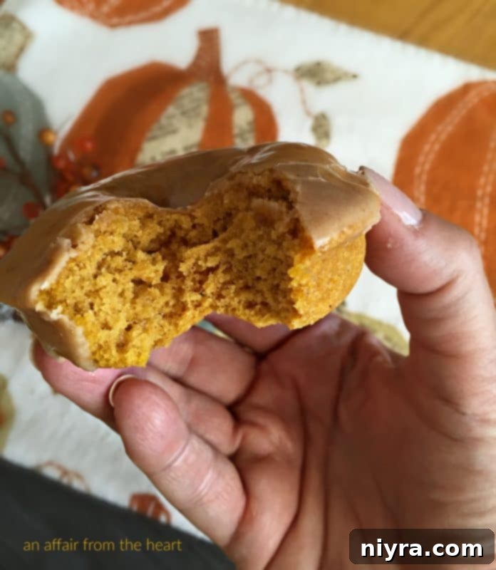 Glazed Baked Pumpkin Donuts