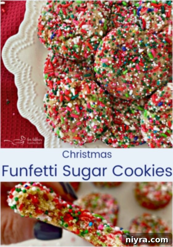 Christmas Funfetti Sugar Cookies - An Affair from the Heart