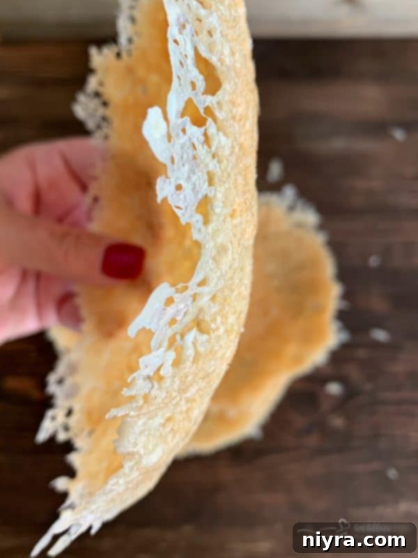 Parmesan Cheese Bowl from a Side View