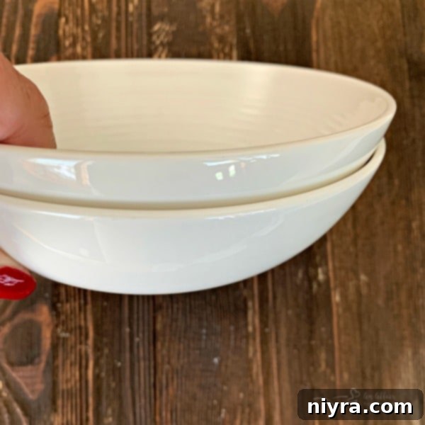 Preparation of Bowls and Ingredients for Parmesan Cheese Bowls