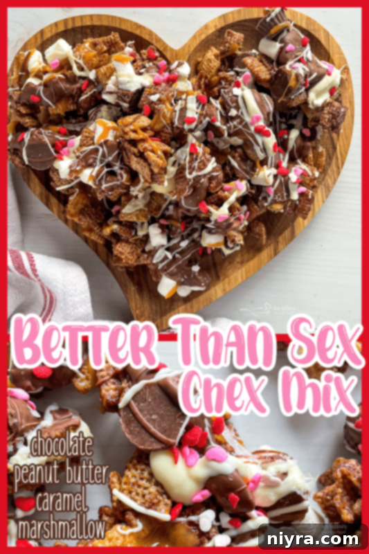Better Than Sex Chex Mix, presented as 'An Affair from the Heart'